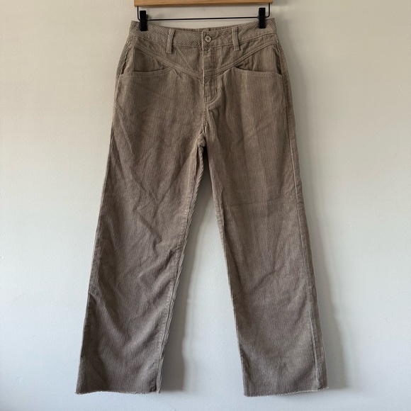 Grunge Punk Skater Corduroy Wide Leg Straight Fit Ankle Pants Womens Medium - Picture 1 of 12